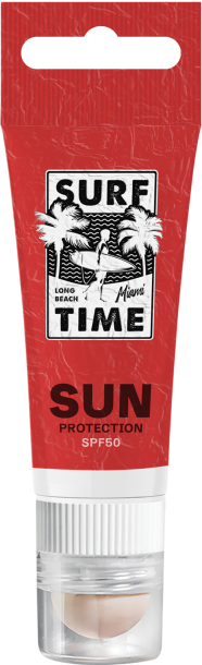 SPF50 Sunscreen Cream (20ml) + SPF20 Lip balm  (Lanyard Cut-Out)