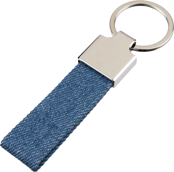 Denim key holder