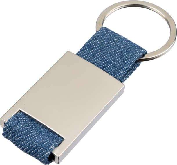 Denim key holder