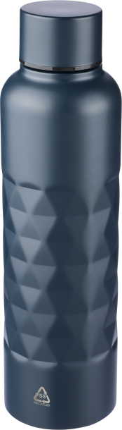 Recycled stainless steel single-walled drinking bottle (800 ml)