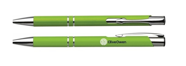 916301 Clive Owen Pen in Green with logo