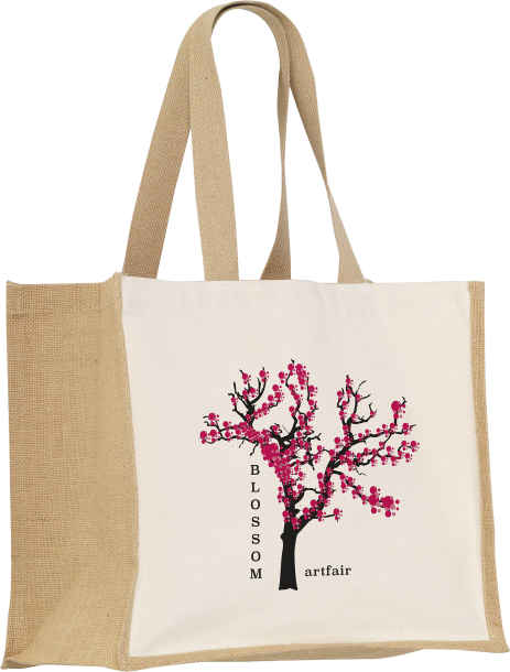 Jute canvas shopper (320gsm/9.43oz )