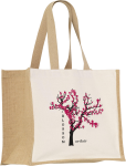 Jute canvas shopper (320gsm/9.43oz )