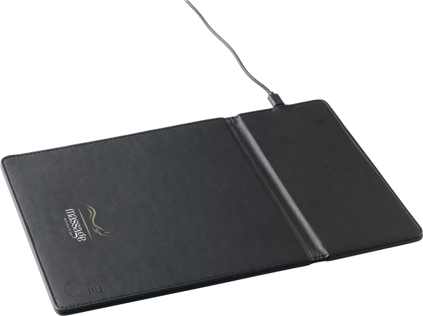 Recycled wireless charging mouse mat