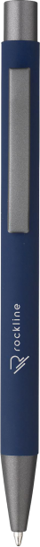 Soft touch recycled aluminium ballpen