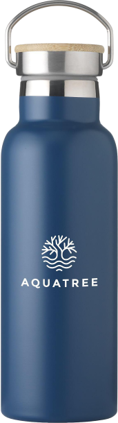 Recycled stainless steel double walled bottle (500ml)