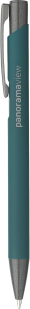 Ebony soft touch recycled aluminium ballpen