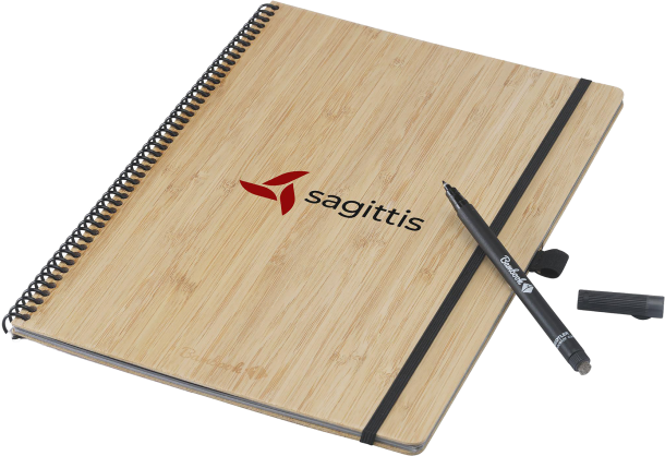 Bambook A4 notebook with pen loop