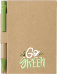  Recycled mini notebook and pen (approx A7)