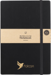 Bamboo cover notebook with naked spine (approx. A5)