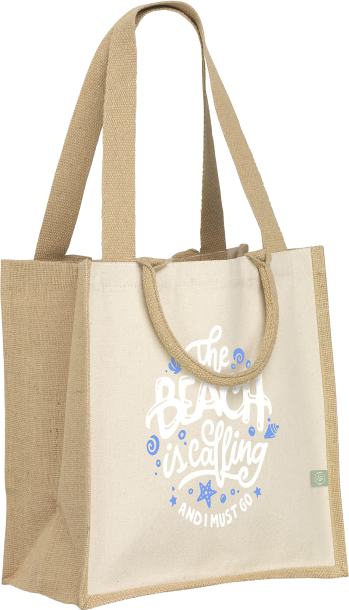 Organic jute and  cotton bag (320gsm/9.4oz)