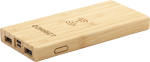 Bamboo wireless charger & power bank (8,000 mAh)