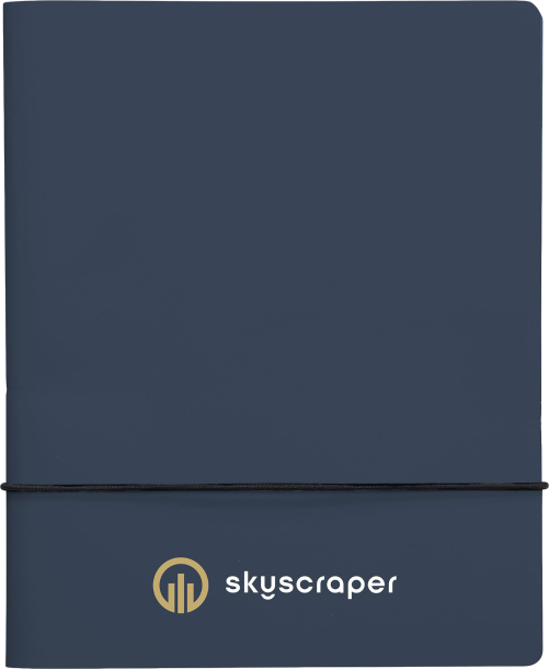 Made recycled leather notebook (approx. A5)