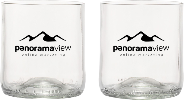 Rebottled® 2-pack drinking glasses
