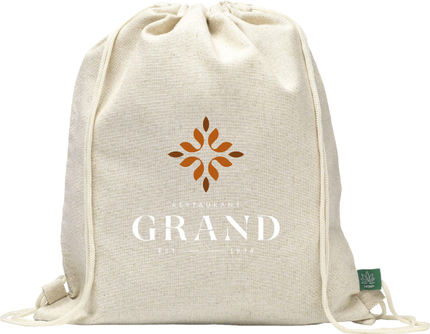 Hemp drawstring bag (250 gsm/7.37oz)