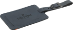 Made recycled leather luggage tag